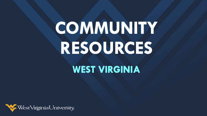 a snapshot of the Community Resources  West Virginia presentation